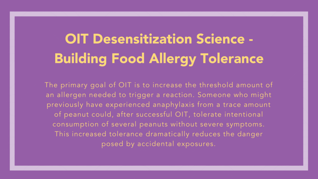 How oral immunotherapy builds tolerance by gradually retraining the immune system response to food allergens