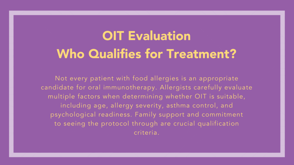 Wisconsin allergist evaluating child patient for oral immunotherapy candidacy and treatment readiness