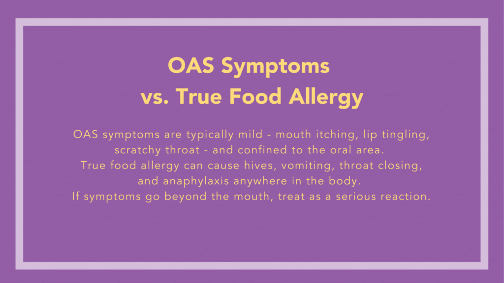 OAS vs Food Allergy - Wisconsin Food Allergy - Dr Ringwala